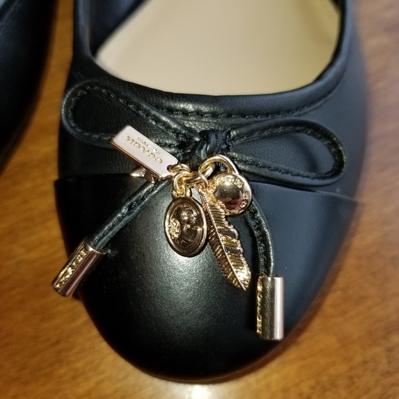 Coach Noella black leather flat - Picture 2 of 8